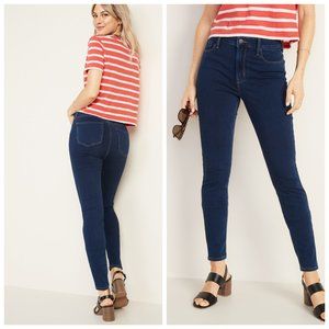 Old Navy Rockstar High Rise Blue Skinny Jeans